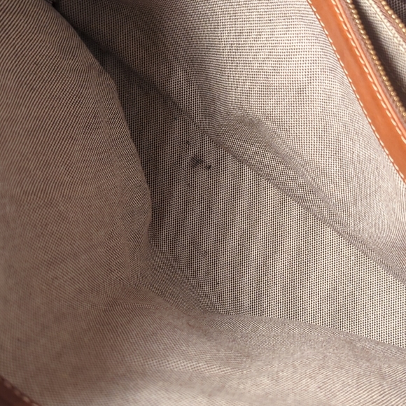 Dooney & Bourke Cognac Brown Leather Tote - Picture 4 of 5